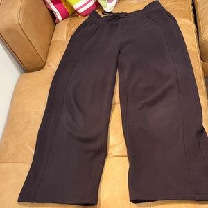 Lululemon Brown sequoias Wide-Leg scuba sweatpants